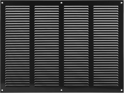 Ventilatierooster - Luchtgitter - Huis verbeteren - Insectenwerend scherm - 40x30 cm - Zwart
