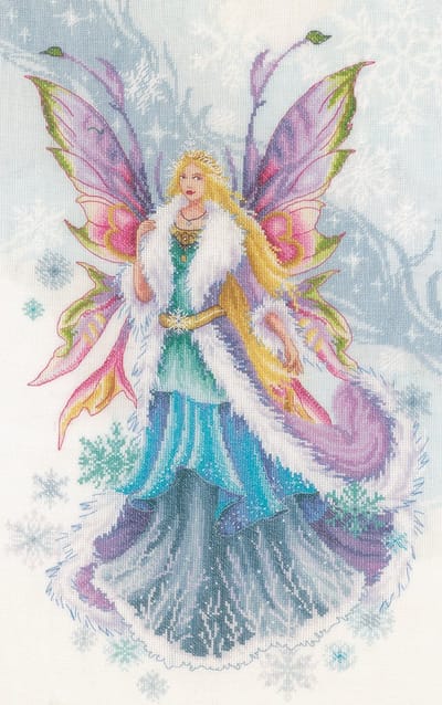 Lanarte Borduurpakket - Borduurset - Borduurpakket volwassenen - Telpakket kit - 30 x 48cm - Winterelf - PN-0178653