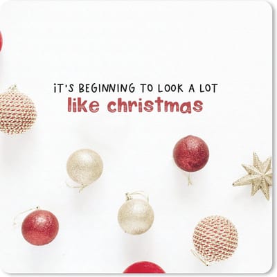 Muismat 20x20 cm - Mousepad Kerst - Quote - Kerstballen - Muismatten - Kerst - Cadeau - Kerstcadeau voor mannen en voor vrouwen