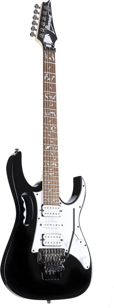 Ibanez JEMJR-BK Steve Vai Jem Jr. Black - Elektrische gitaar