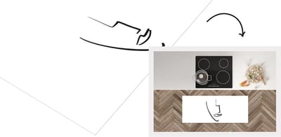 Keukenloper - Loper keuken - Abstract - Vrouw - Zwart - Wit - 120x50 cm - Keukenloper vinyl
