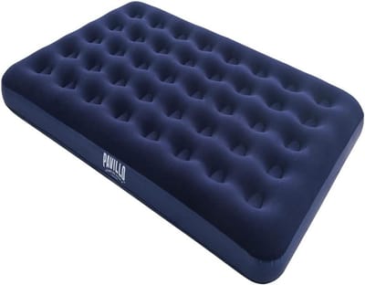 Luchtbed voor Twee Personen 191x137x22 cm Navy Blauw Duurzaam Kampeerbed
