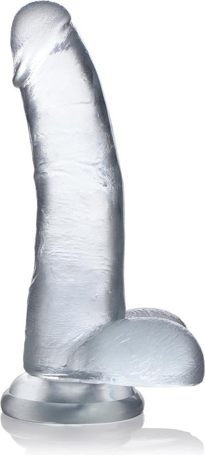 Jock C-Thru Transparante Dildo - 23 cm.