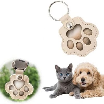 Leren huisdier gedenksleutelhanger – hond en kat haar verzamelaar, aandenken en herinnering – handgemaakte sleutelhanger als cadeau voor dierenliefhebbers