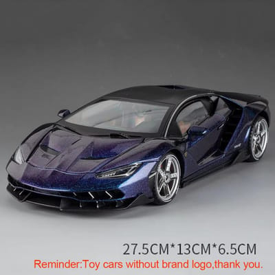 1:18 Schaal Apollo Evo Lambor Lp770 Legering Sportwagen Diecast Speelgoed Model Ornament Muziek Licht Pull Back Voertuig Kind Verjaardagscadeau
