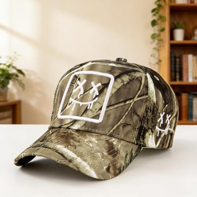 Casquettes de Baseball Camouflage Élégantes et Badges à la Mode - Fermeture Arrière Réglable, Tissu Respirant, Parfaites Pour un Usage Décontracté Adjustable orange