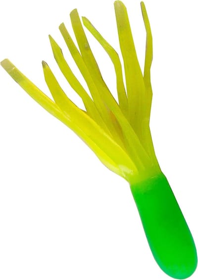 Vis Lokaas - Zacht Aas - Forel Vissen - Fijne Trillingen - 35 cm 8 Stuks - Firetiger Lime