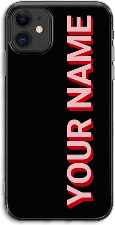 Gepersonaliseerd - Case Company® - Hoesje geschikt voor iPhone 11 hoesje - Namecase - Soft Cover Telefoonhoesje - Bescherming aan alle Kanten en Schermrand