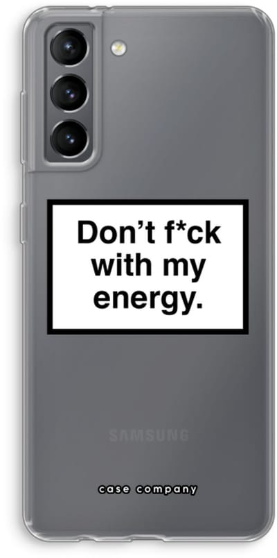 Hoesje geschikt voor Samsung Galaxy S21 hoesje - My energy - Soft Cover Telefoonhoesje - Bescherming aan alle Kanten en Schermrand