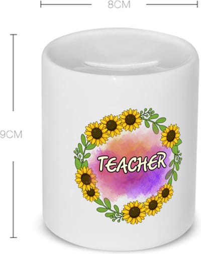 Akyol - docent cadeau - Spaarpot - Docent - meester en juffen cadeau - teacher gift - de beste leraar/lerares - verjaardagscadeau - cadeau - afscheidscadeau - geschenk - leuke cadeau - kado - gift - juffendag - meesterdag - 350 ML inhoud