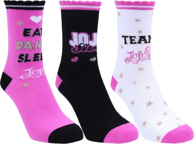3x Roze met zwarte sokken - Jojo Siwa