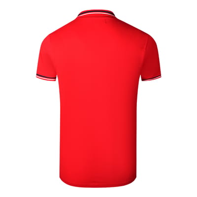 Cavalli Class Dubbel Tipped Kraag Rode Polo Shirt