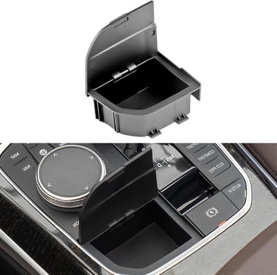Opbergvak middenconsole met deksel - ABS materiaal - accessoires - opbergbox - BMW - 1 3 4 serie - X3 X4 X5 X6 X7 - F40 F44 G20 G21 - G22 G23 G24 G26 - G01 G02 G07 G80 - G82 I4 I3 - auto organizer - interieur accessoires.