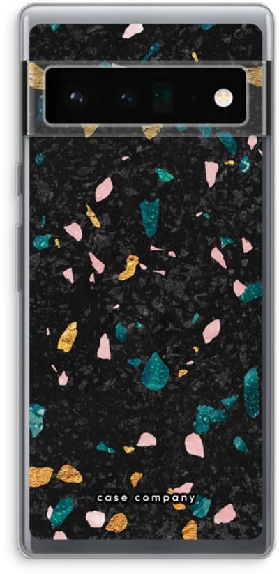 Case Company® - Hoesje geschikt voor Google Pixel 6 Pro hoesje - Terrazzo N°10 - Soft Cover Telefoonhoesje - Bescherming aan alle Kanten en Schermrand