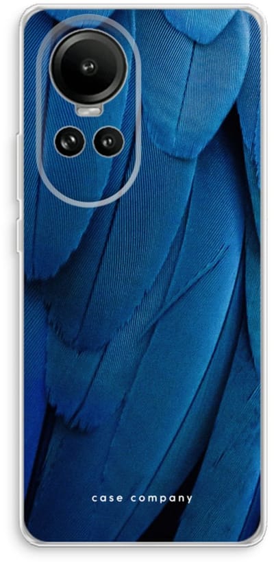 Case Company® - Hoesje geschikt voor Oppo Reno 10 hoesje - Pauw - Soft Cover Telefoonhoesje - Bescherming aan alle Kanten en Schermrand