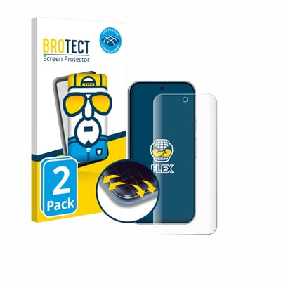 BROTECT - Screenprotector voor Google Pixel 9 Pro XL / 10 Pro XL - Folie Beschermfolie transparant volledig dekking - 2 Stuks