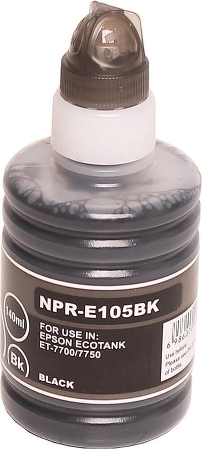 ABC huismerk navulflesje voor Epson 105 zwart geschikt voor EcoTank ET7700 ET7750