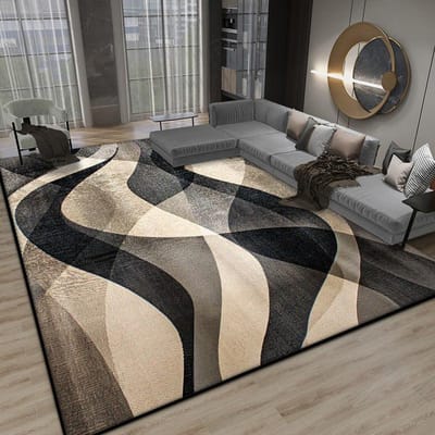 Noordse Abstracte Grote Woonkamer Tapijten Moderne Decoratie Slaapkamer Bedzijde Pluizig Zacht Kleed Kantoor Antislip Wasbare Mat Vloer 60*90cm