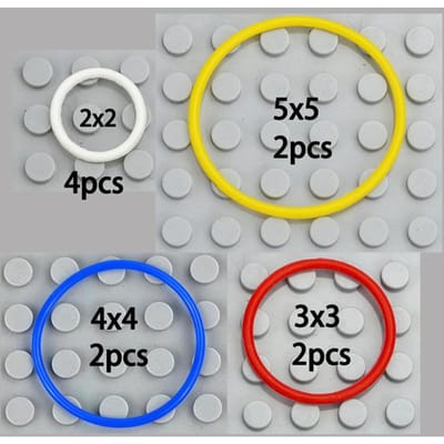 MOC Technisch Elastiek 2x2 3x3 4x4 5x5 EV3 Compatibel 85543 85544 85545 85546 Elastische Band Bakstenen Onderdelen Educatief Speelgoed