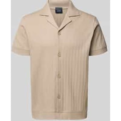 regular fit poloshirt met doorlopende knoopsluiting