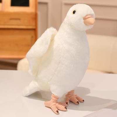 Grijs Wit Simulatie Duif Pluche Speelgoed Vredesduif Knuffeldier Pop Voor Kinderen Huisdecoratie En Fotografie Rekwisieten 22cm