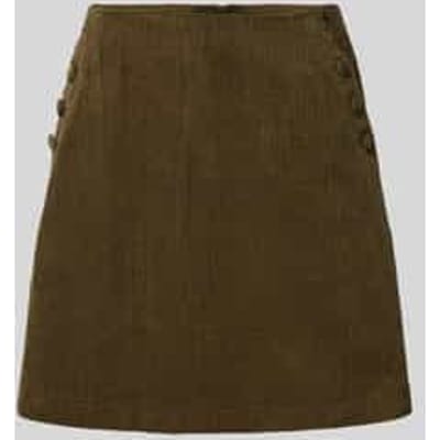 Regular fit minirok in ribcordlook, model 'Focaro'
