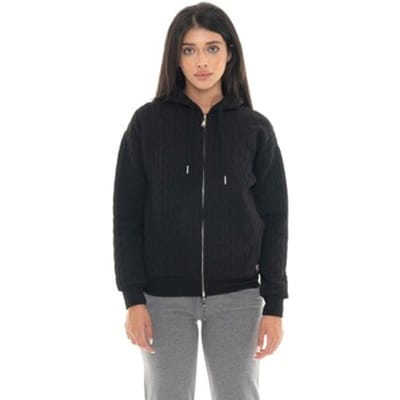 Capuchon sweaters Leone 1947 Woman Hoody Full Zip Braid