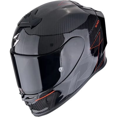 Scorpion EXO-R1 Evo Carbon Air Cynergy Zwart Rood Integraalhelm - Helm