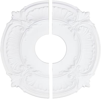Dailygoods - PU Plafondmedaillon met Vintage Bloem Motief 30 cm