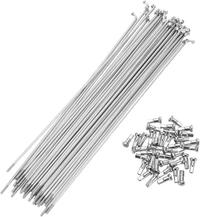 Dailygoods- Spaken 14G 195MM - Koolstofstaal - 36 Stuks - Slagvast - Upgrade voor Race Duurzaamheid - Antislag Weerstand - Fietsvelgspaken