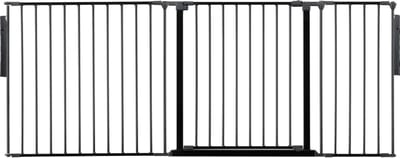 Safetots Kamerbreedhek, Panelenhek, Tot 187cm Breed, Zwart, 70cm Hoog