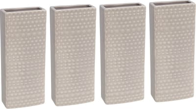 10x Radiator bak waterverdamper 17,7 cm - Rechthoekig Luna grijs- Waterverdampers voor de verwarming - Luchtvochtigheid verhogen