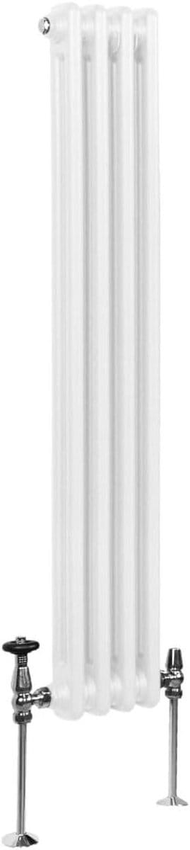 Verticale Radiator - Design Verwarmer - Woonkamer Verwarmen - Hoge Warmteafgifte - 1500mm x 202mm - Glans Wit