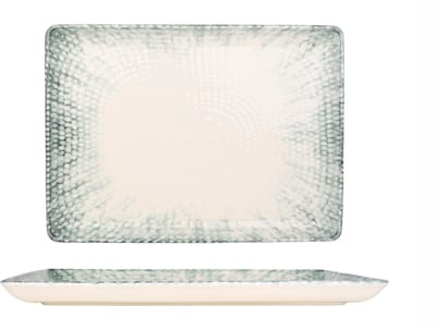 Kütahya Porselen Serveerschaal - Iceberg - Porselein - 30x22 cm - set van 2