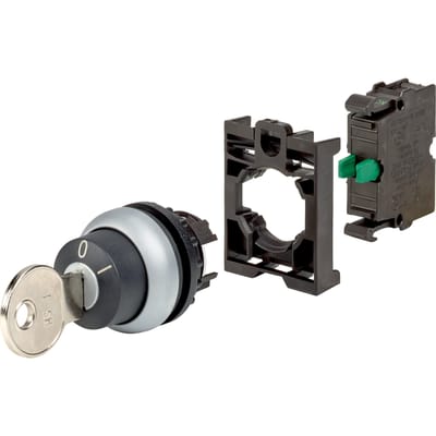 Eaton 110917 M22-WRS-K10-BVP Sleutelschakelaar Kunststof frontring Sleutel Zwart 1 stuk(s) Single