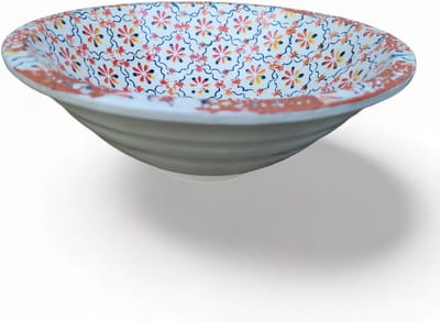 Trendy Aardewerk Schalen Porto Multicolor 34x12 cm Handgemaakt