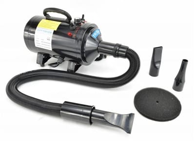 Waterblazer Tritra Lte Zwart - 2400 Watt - Hondenföhn Trimsalon - Voor Hond & Puppy - 3 Standen - Met warmte element - Met hulpstukken