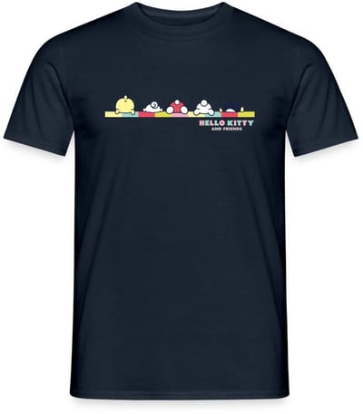 Hello Kitty En Vrienden Achterste T-Shirt Heren