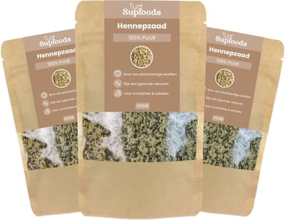Hennepzaad Gepeld - 100% Puur - 800g - Voor Smoothies, Salades en Yoghurt