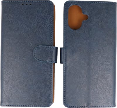 Hoesje Geschikt voor iPhone 16 Plus - Fashion Telefoonhoesje Backcover - Siliconen Hoesje - Navy