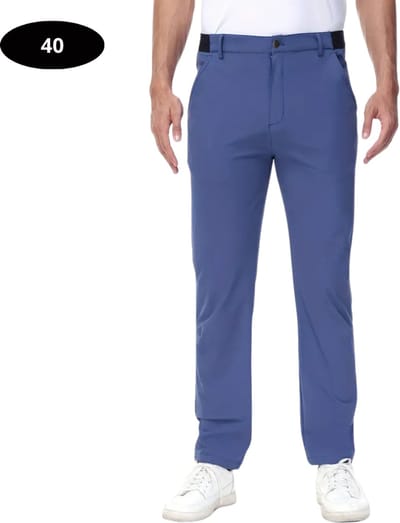 Livano Golfbroek Heren - Golfkleding - Golfen - Golf Accessoires - Nette Pantalon - Marineblauw XXXL - Maat 56