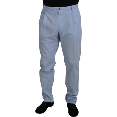 Lichtblauwe Katoenen Broek Pt0857
