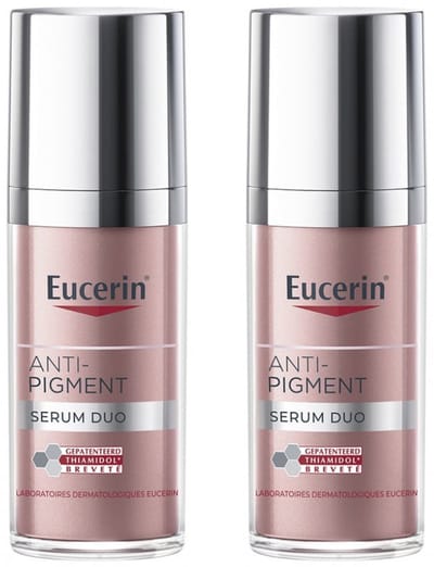 Eucerin Anti-Pigment Serum Duo - Helpt Pigmentvlekken te Verminderen - Gezichtsserum met Thiamidol en Hyaluronzuur - 30ml - Voordeelverpakking - Bundel van 2