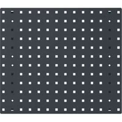 Bodempaneel Perfo 525, gatgrootte 9,2 x 9,2 mm, B 525 x D 13 x H 457 mm, plaatstaal met poedercoating, antracietgrijs RAL 7016