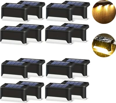Bovista Tuinverlichting - Tuinlampen - Buitenverlichting - Tuin Verlichting - Led Lamp - Licht - Op Zonneenergie - Sensor - Warm Licht - 12 stuks