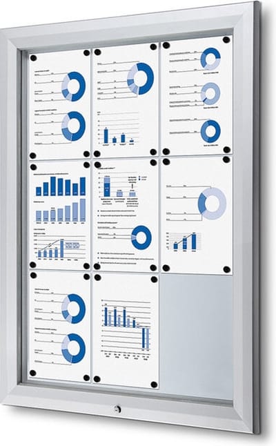 Vergrendelbaar Notitiebord Outdoor SCT 9 X A4 - Syna SCT9XA4PH - Horeca & Professioneel