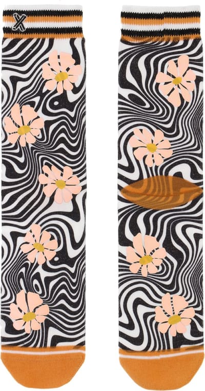 XPOOOS - Dames Retro Flowers Sokken - 1-Pack - Maat One Size