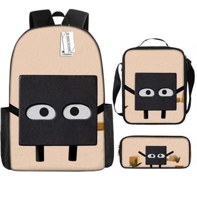 Luxe Nieuwigheid Bijzondere Coole Vorm Eiland 3D Print 3 stuks/Set leerling Schooltassen Laptop Dagrugzak Rugzak Lunchtas Etui