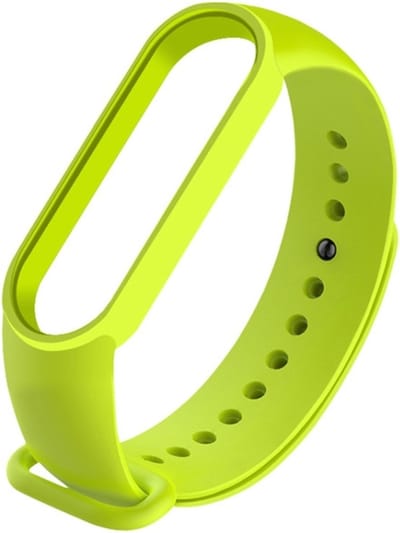 Siliconen bandje - geschikt voor Xiaomi Mi Band 5 / Mi Band 6 - limoengroen