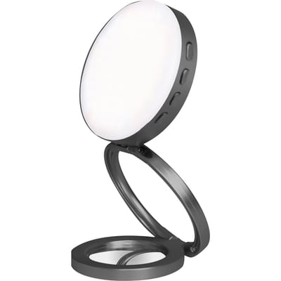 Lumière LED d'appoint magnétique pliable pour téléphone Lumière selfie Lumière vidéo LED 2600K-9000K Dimmable gris